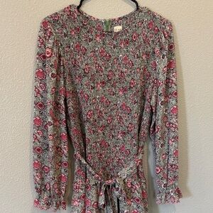 Rebecca Taylor Floral Long Sleeve dress